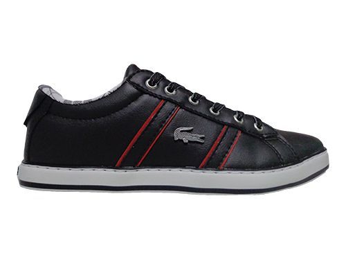 Sapatênis Lacoste Preto e Vermelho